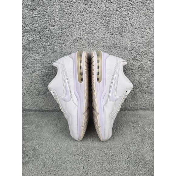 Nike Air Max LTD 3 Triple White Mens Size 8 Leather Running Shoes 687977-111 main image 7